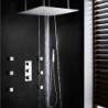 Shower Tap Contemporary Thermostatic / Rain Shower / Sidespray / Handshower Included Brass Chrome
